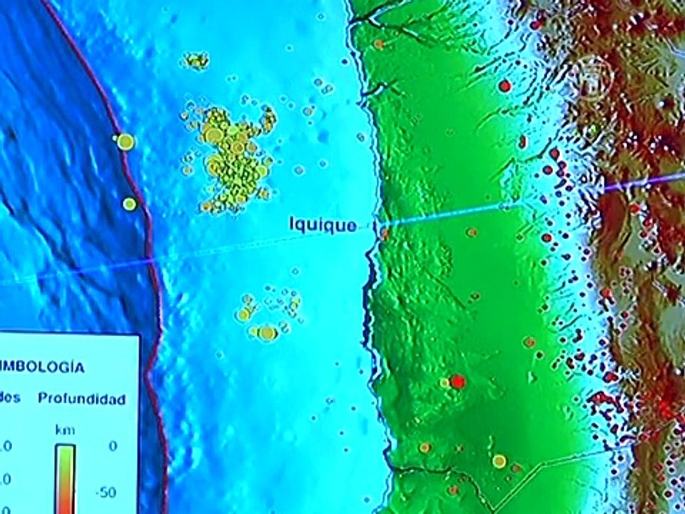 У берегов Чили не прекращаются землетрясения