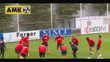 Arda ve Diego Costa'dan renkli antrenman görüntüleri