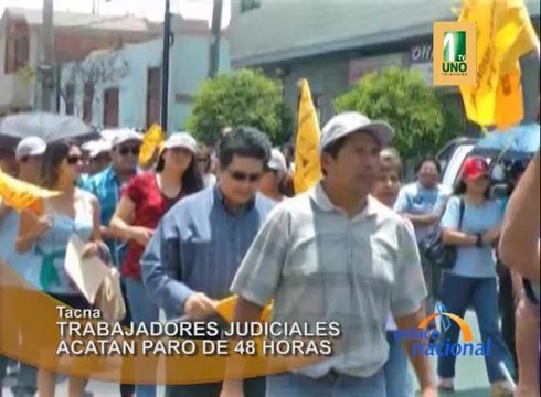 Trabajadores del sector judicial de Tacna acatan paro