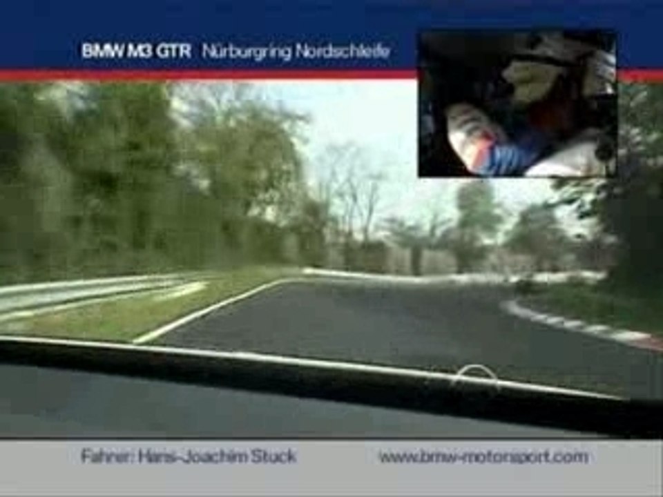Hans Stuck (BMW M3 GTR) au Nürburgring