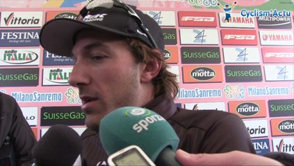 Fabian Cancellara à l'arrivée de Milan San Remo 2014