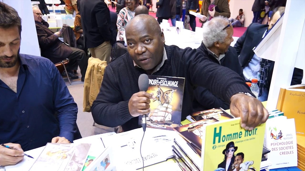 Rencontre avec Serge Diantantu, au Salon du livre de Paris avec le ministère des Outre-mer