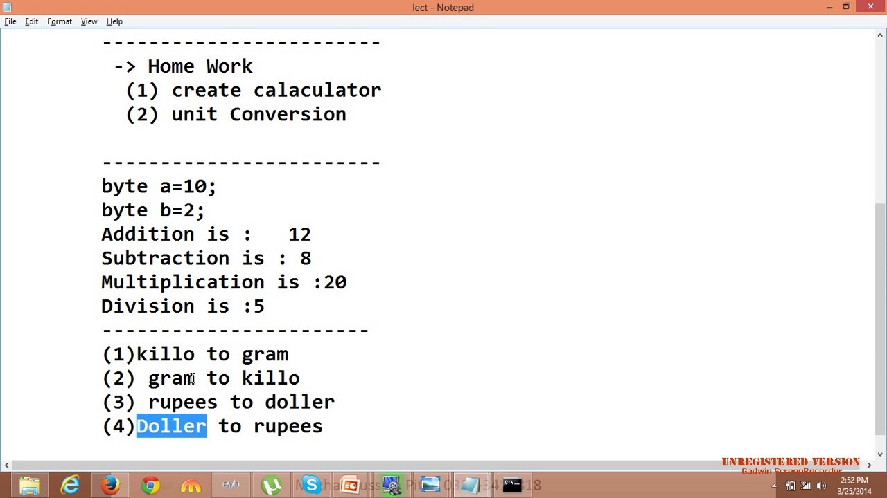 Java Programming Tutorial 3 Variable (Sindh)
