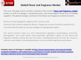 Flavor and Fragrance Market New Product Development and Market Strategies