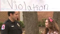 Teenage Girl Issues Cop a Parking Ticket