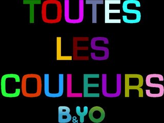 Toutes les couleurs