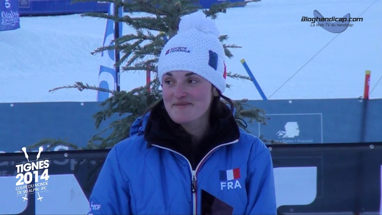 Interview Marie Bochet - 28/01/14 - Coupe du monde de ski IPC Tignes - www.bloghandicap.com