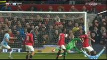 Edin Dzeko Goal ~ Manchester United vs Manchester City 0-2 25/03/2014