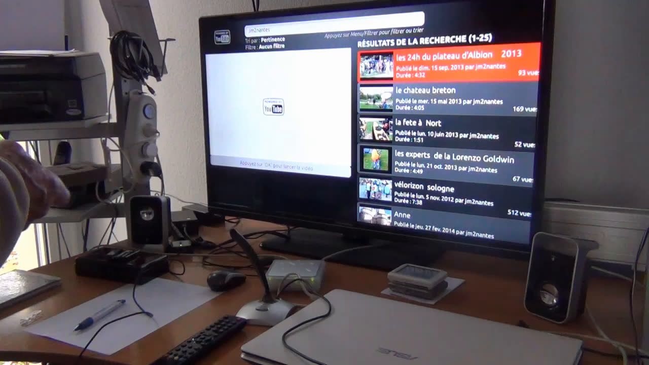 avantages   télé box   sur l' ordi pour la  lecture des videos