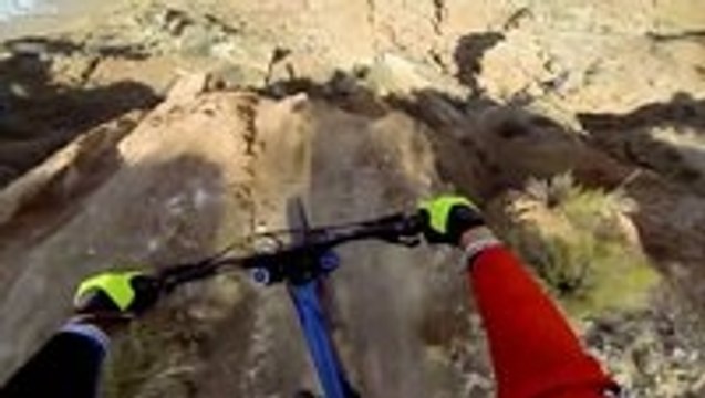 Massive downhill biking skills