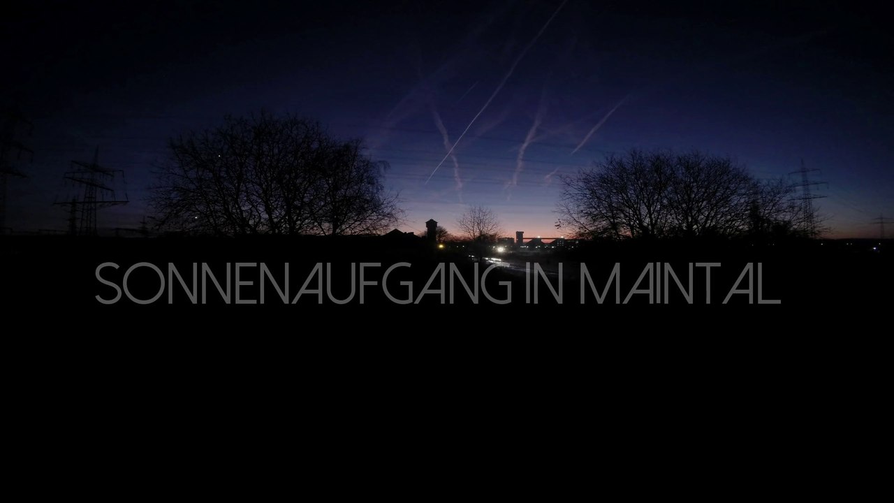 Sonnenaufgang in Maintal