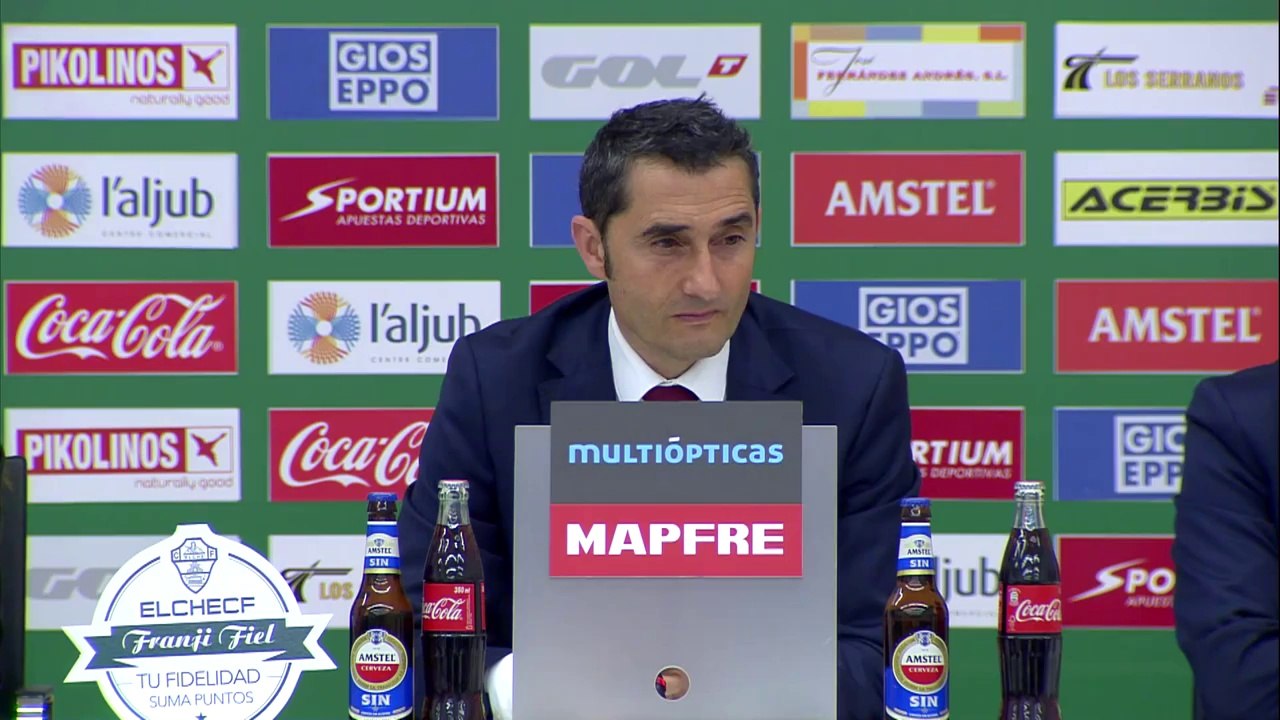 Rueda de Prensa de Valverde tras el Elche CF (0-0) Athletic Club woodyathletic