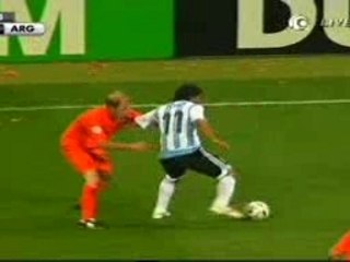 tevez skill dribble argentine