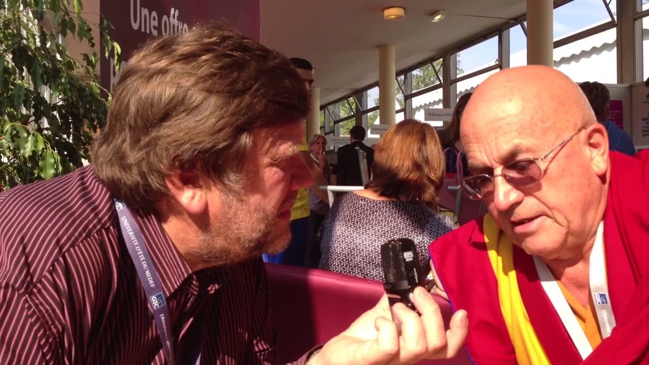 Pour libre échange, Matthieu RICARD nous parle de son livre en direct des université du medef
