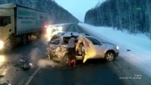 Russian baby miraculously survives crash!