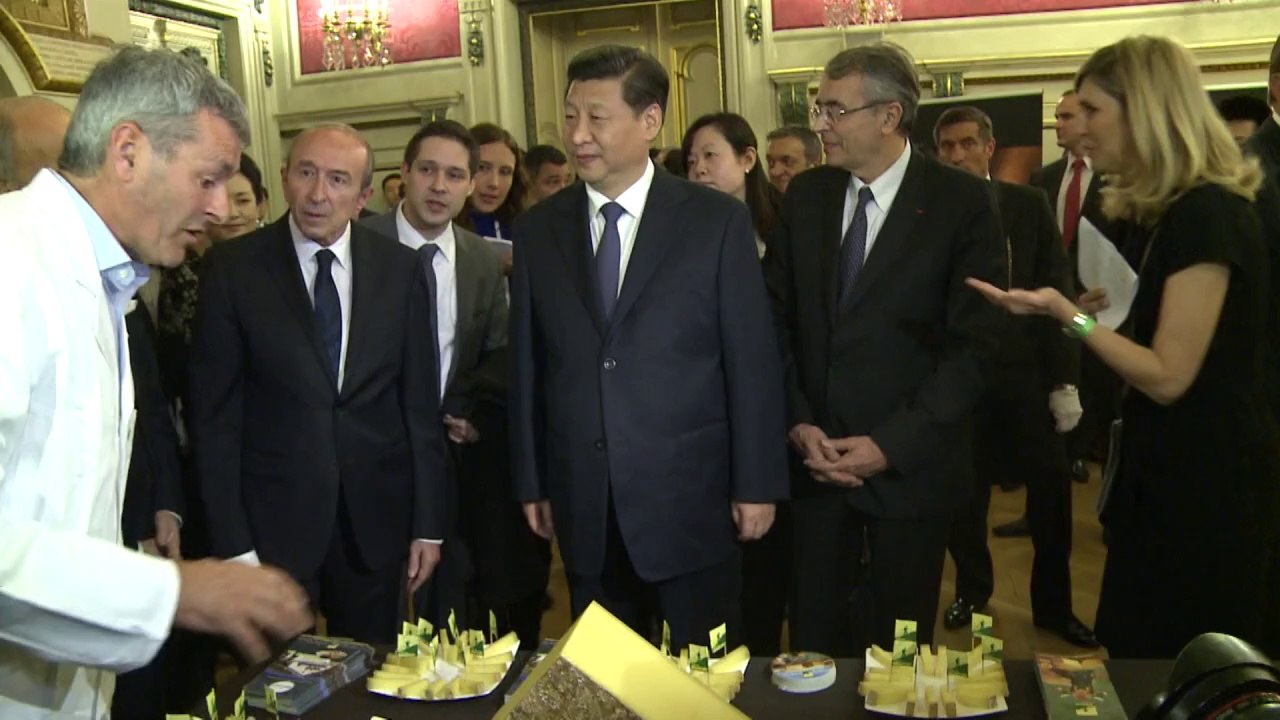Le président chinois Xi Jinping reçu pour un dîner à la mairie de Lyon