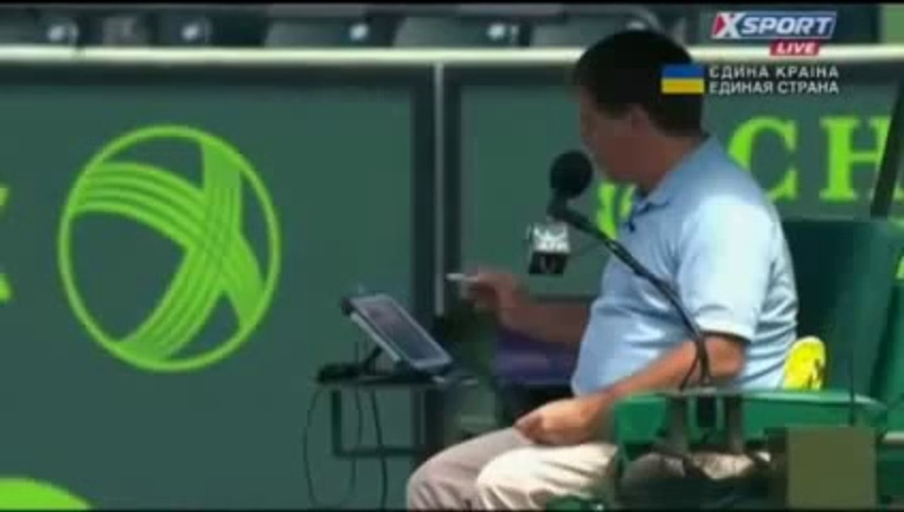 Fair play move from Novak Djokovic against Tomy Robredo, Miami 2014