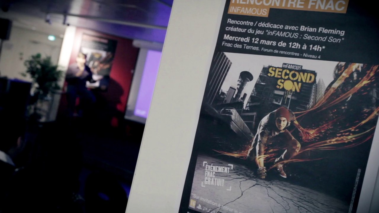 inFamous Second Son : rencontre avec Brian Fleming (Président de Sucker Punch) à la Fnac des Ternes