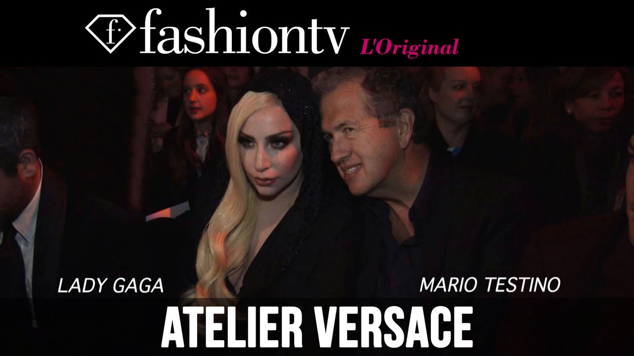 Lady Gaga at Versace Spring/Summer 2014 Arrivals | Paris Haute Couture Fashion Week | FashionTV