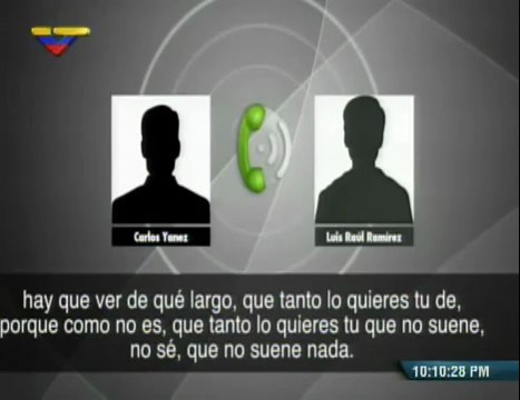 (Vídeo) Nuevo audio de planes terroristas entre Carlos Yánez y Luis Raúl Ramírez