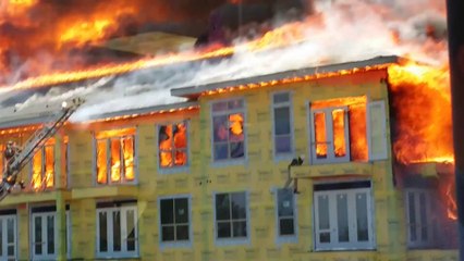 Fire Near AIG Campus