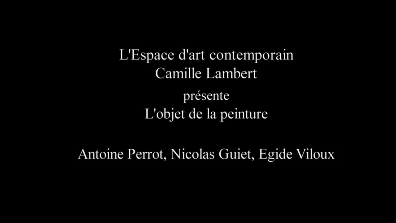 L' objet de la peinture
