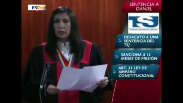 TSJ sentencia a 12 meses de prisión y cese de funciones a Daniel Ceballos