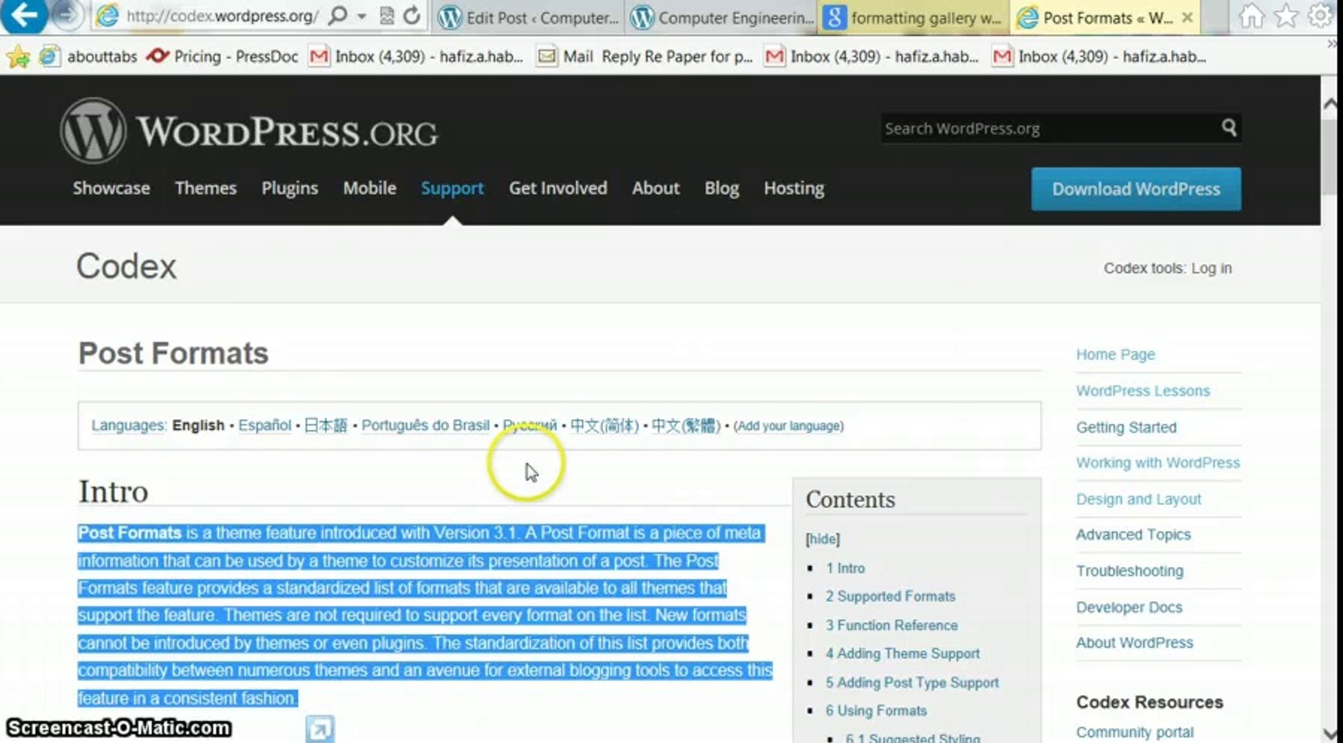 Wordpress Tutorials part 7