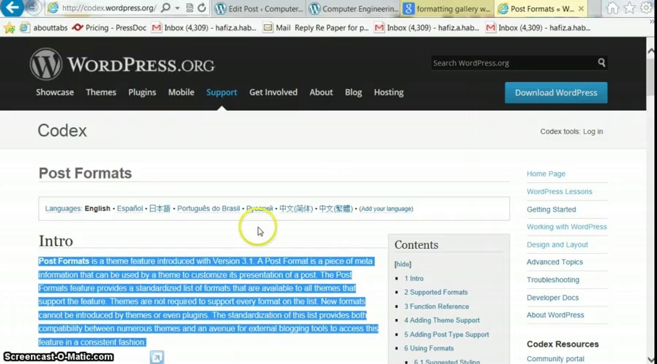 Wordpress Tutorials part 7