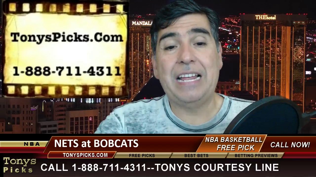 Charlotte Bobcats vs. Brooklyn Nets Pick Prediction NBA Pro Basketball Odds Preview 3-26-2014