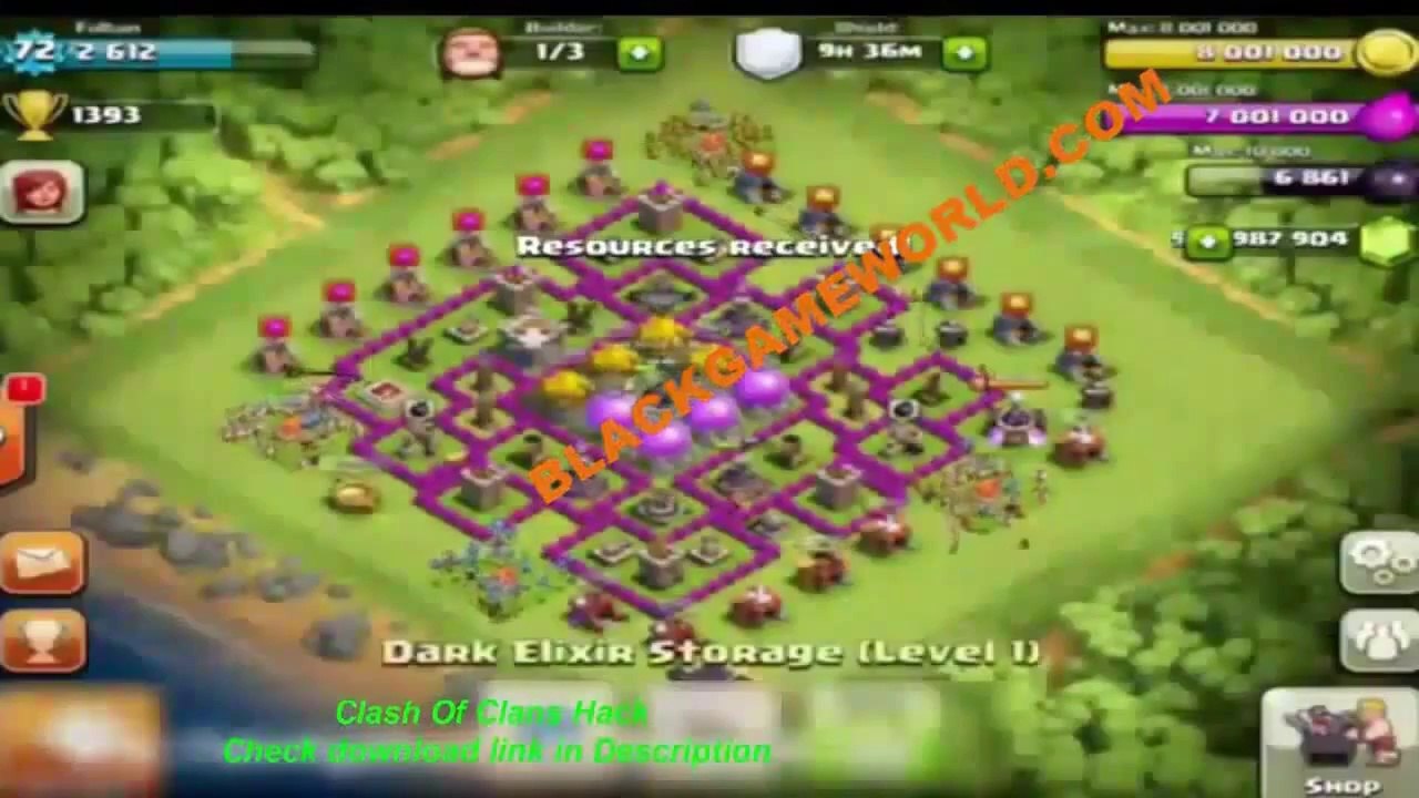 Clash Of Clans Hack For PC, Android , IOS,-Working 100%