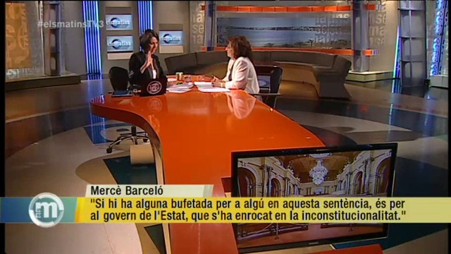 TV3 - Els Matins - Mercè Barceló: El TC diu clarament en aquesta sentència que els ciutadans de
