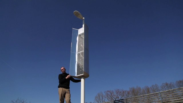 Le lampadaire solaire d'un ingénieur du CNES