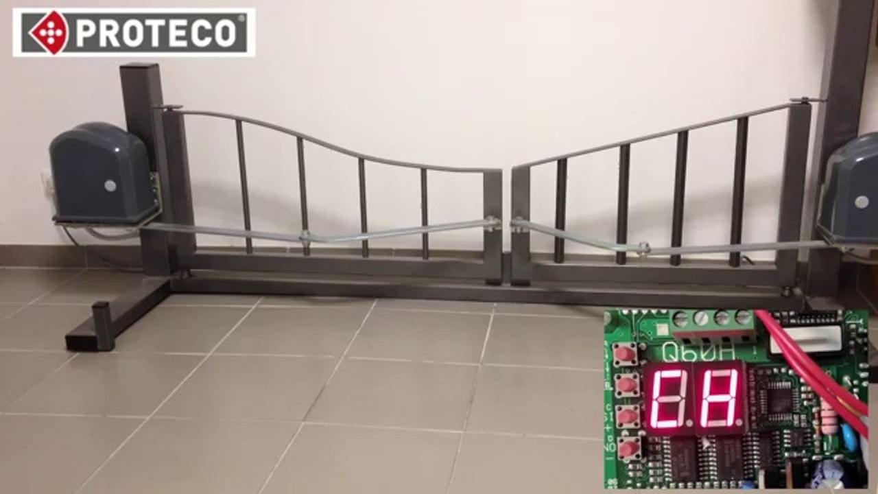Programation d'une motorisation de portail avec carte Q60RA_(360p)