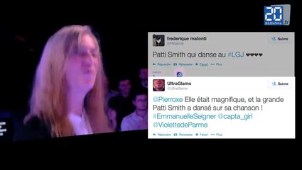 Emmanuelle Seigner fait danser Patti Smith au Grand Journal !