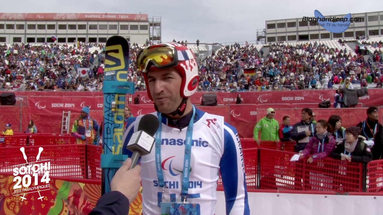 Romain RIBOUD 12ème à la Descente, catégorie Homme Debout - www.bloghandicap.com - La Web TV du Handicap