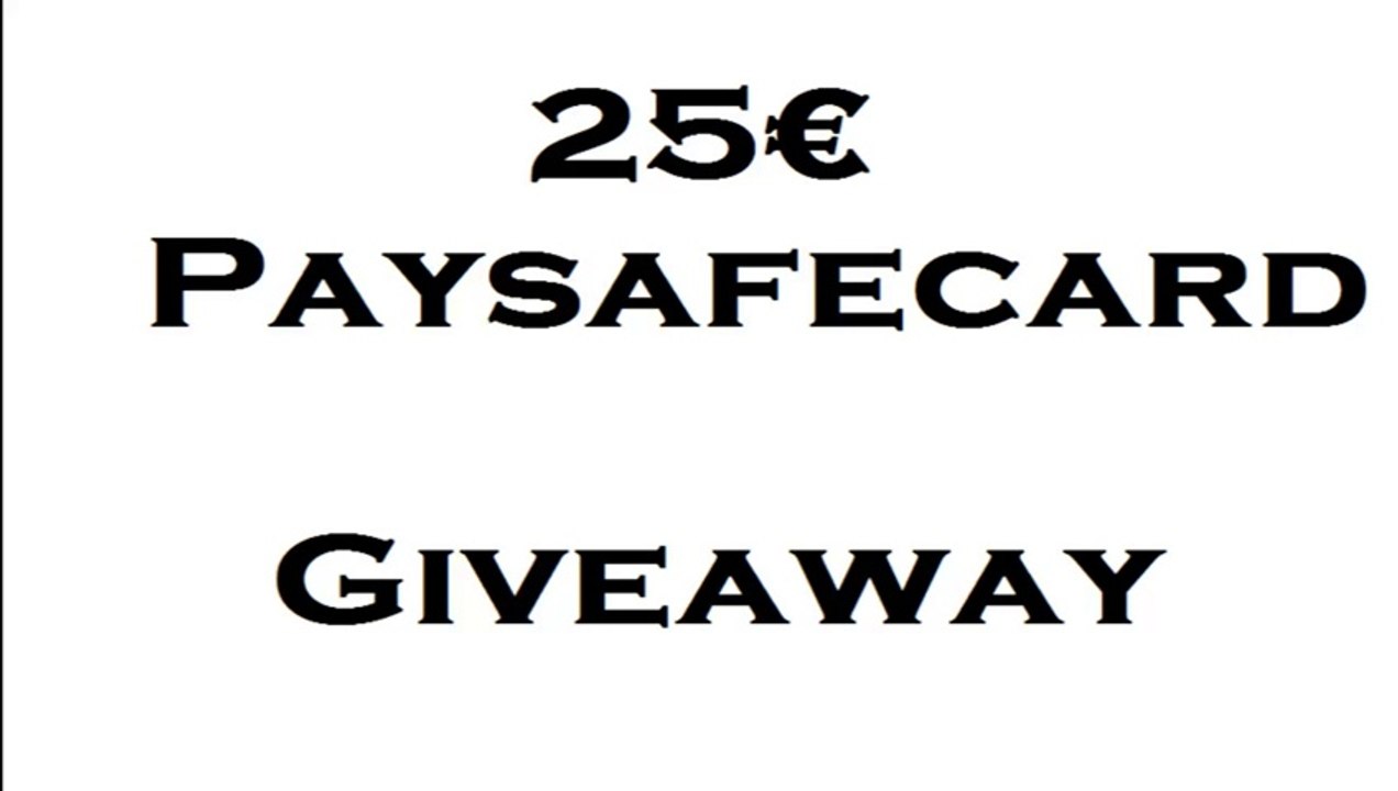 25€ Paysafecard Giveaway ! 2014 Générateur de Code Paysafecard Gratuit