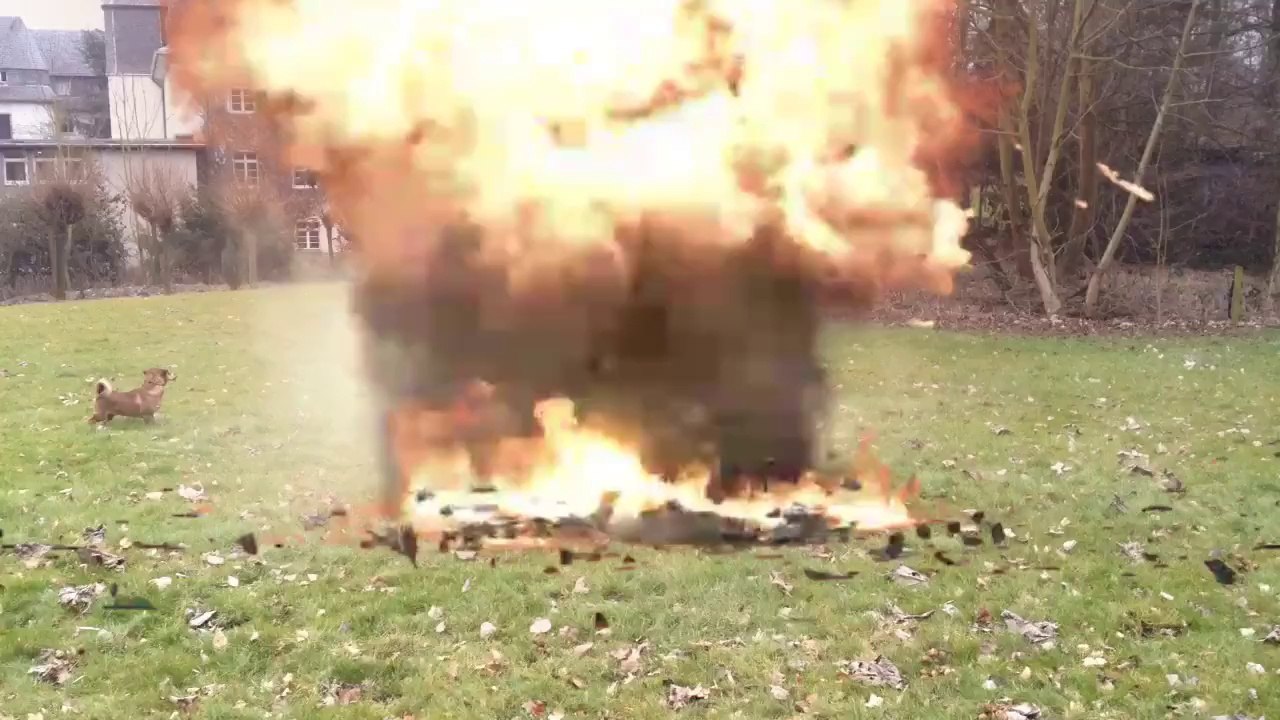 Kid nearly killed by a rocket launched