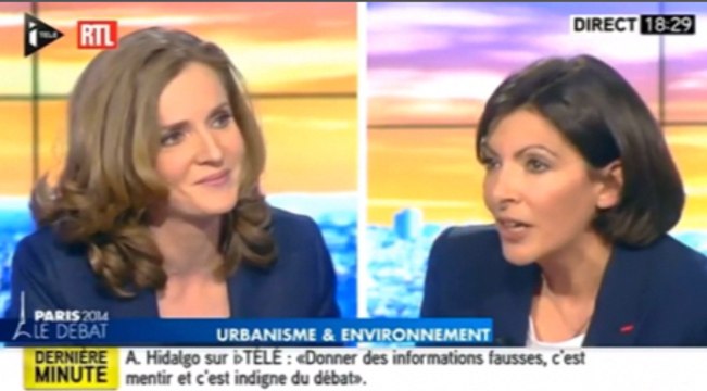Le face à face Hidalgo / NKM en moins de 3 minutes