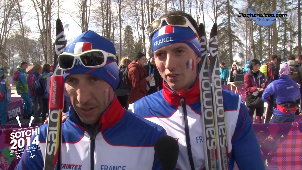 Thomas Clarion et Julien Bourla - Médaille de Bronze au 10 km libre hommes - www.bloghandicap.com - La Web TV du Handicap