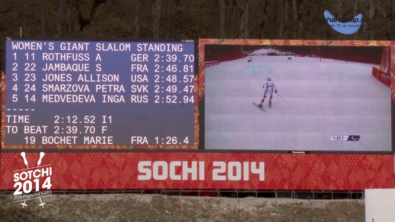 Médaille d'Or pour Marie Bochet sur le Slalom Géant - www.bloghandicap.com - La Web TV du Handicap