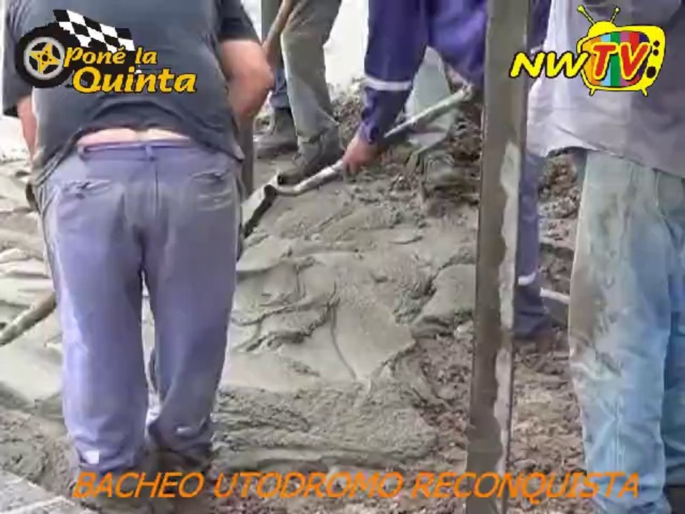 Bacheo Autodromo Reconquista (base previa al asfalto)