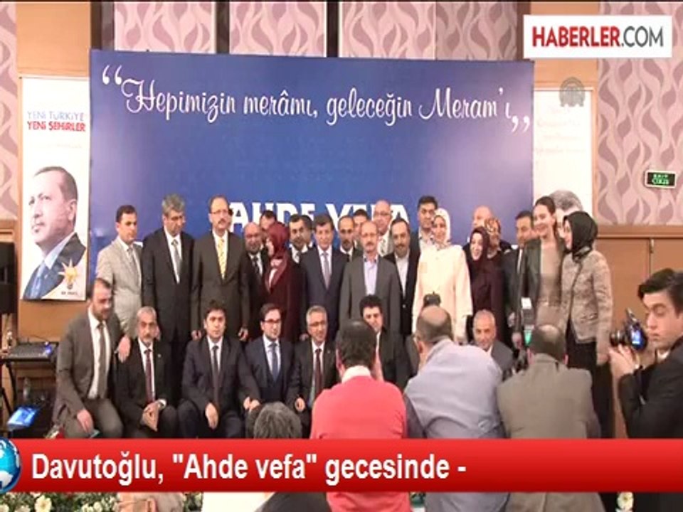 Davutoğlu, "Ahde vefa" gecesinde -
