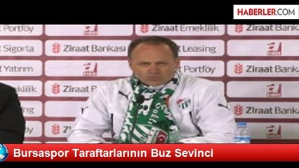 Bursaspor Taraftarlarının Buz Sevinci