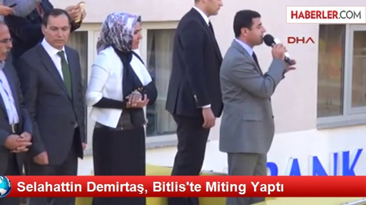 Selahattin Demirtaş, Bitlis'te Miting Yaptı