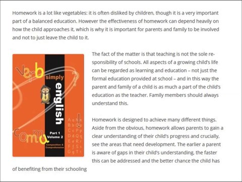 The Student Support Centre | Improving the Effectiveness of Homework