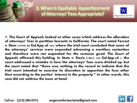 Attorneys’ Fees In Partition Lawsuits