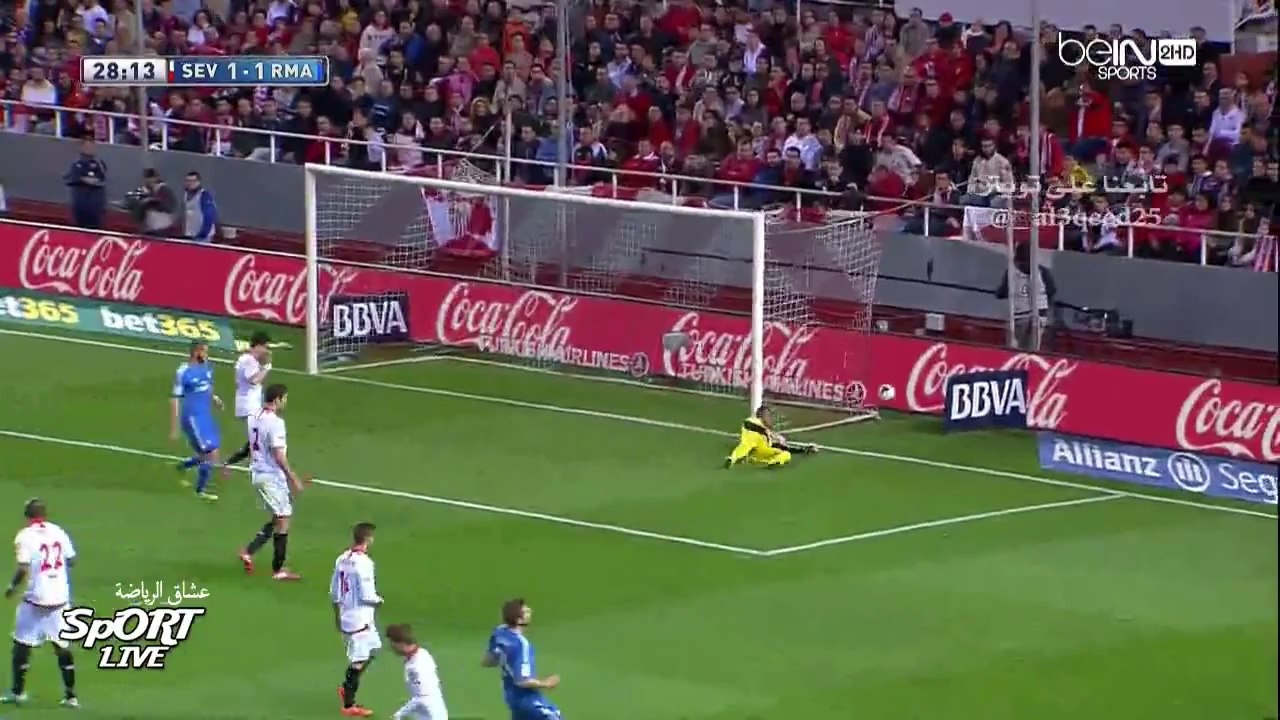 ملخص مبارة اشبيلية و ريال مدريد  2-1 [26-03-2014]علي محمد علي [HD]