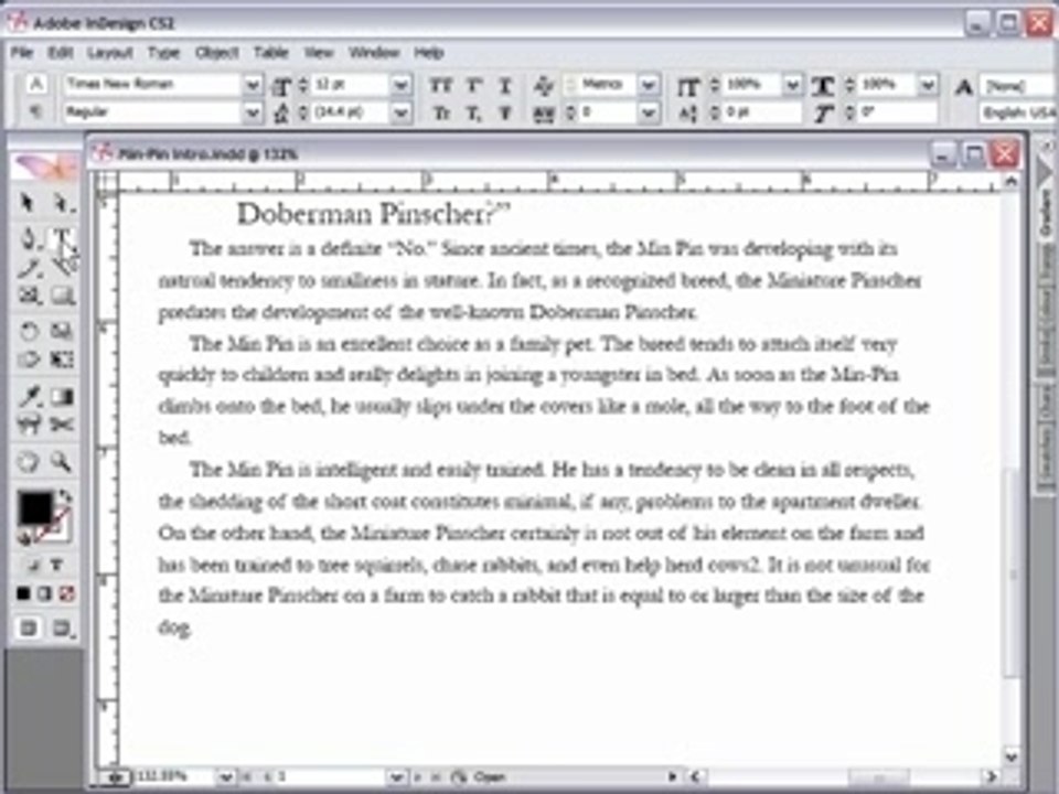 007 InDesign CS2: Insert Footnotes