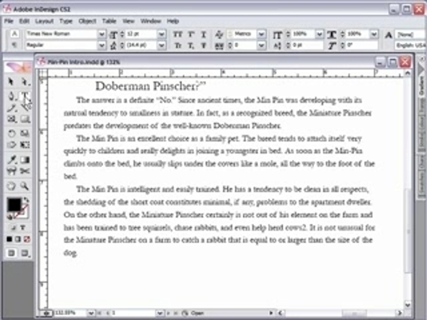 007 InDesign CS2: Insert Footnotes